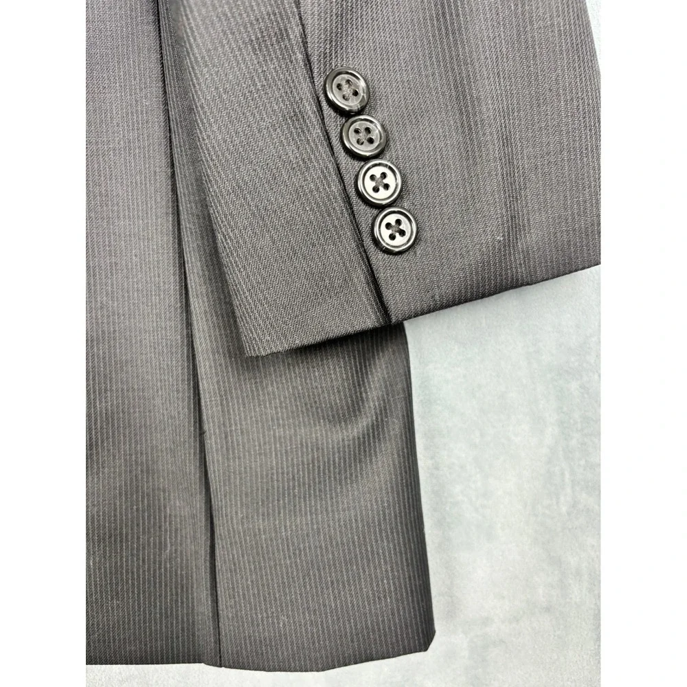 Jos. A. Bank Signature Collection Suit Jacket 46R Dark Navy Fineline Wool Blazer